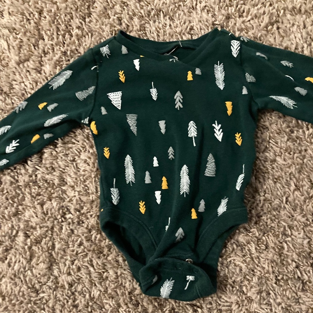 Pine Trees Baby Onsie
